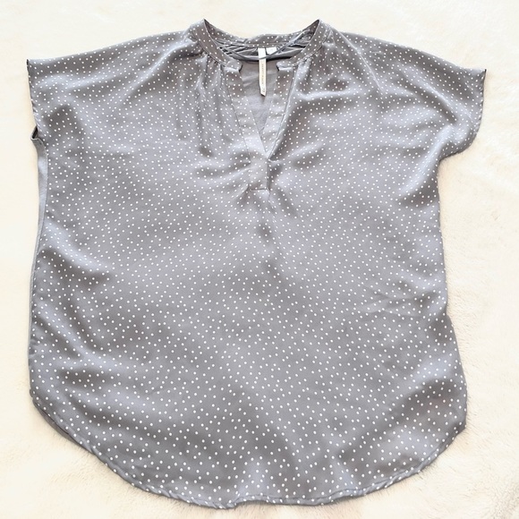 Women's LC Lauren Conrad Polka Dot Flowy Dolman Top - Picture 7 of 13